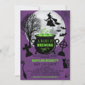 Een Baby breekt halloween Baby shower Kaart (Voorkant)