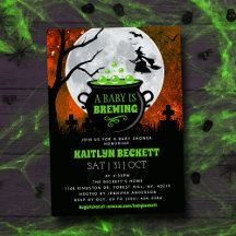 Een Baby breekt halloween Baby shower