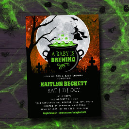 Een Baby breekt halloween Baby shower Kaart