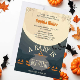 Een Baby breekt halloween Baby shower Kaart