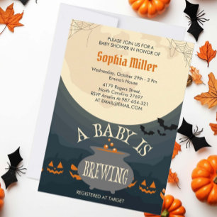 Een Baby breekt halloween Baby shower Kaart