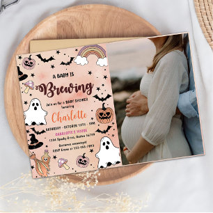 Een Baby breekt halloween Baby shower Kaart