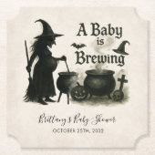 Een Baby breekt halloween Baby shower Kartonnen Onderzetters (Voorkant)