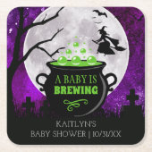 Een Baby breekt halloween Baby shower Kartonnen Onderzetters (Voorkant)