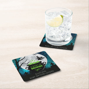 Een Baby breekt halloween Baby shower Kartonnen Onderzetters