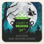 Een Baby breekt halloween Baby shower Kartonnen Onderzetters (Voorkant)