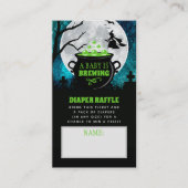 Een Baby breekt halloween-Baby shower luier Informatiekaartje (Voorkant)
