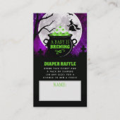Een Baby breekt halloween-Baby shower luier Informatiekaartje (Voorkant)