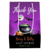 Een Baby breekt halloween Baby shower Medium Cadeauzakje (Achterkant)
