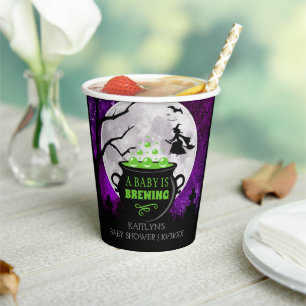 Een Baby breekt halloween Baby shower Papieren Bekers