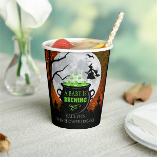 Een Baby breekt halloween Baby shower Papieren Bekers