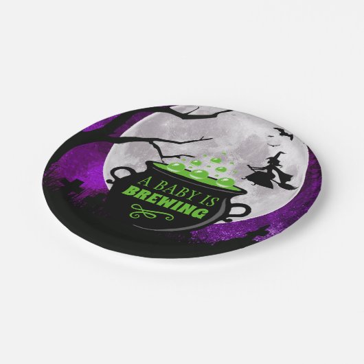 Een Baby breekt halloween Baby shower Papieren Bordje (Gekanteld)