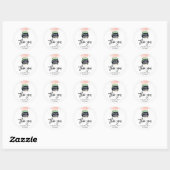 een baby breekt halloween Baby shower roze klasse Ronde Sticker (Vel)