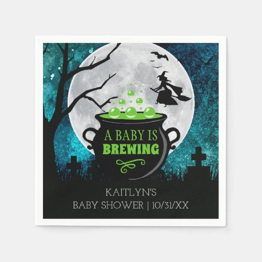 Een Baby breekt halloween Baby shower Servet (Voorkant)