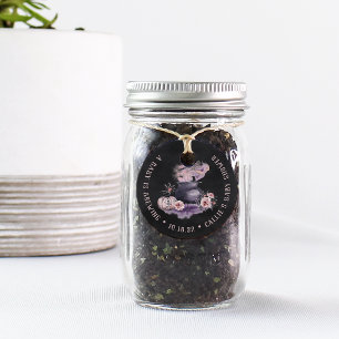 Een Baby breekt   Halloween Cauldron Baby shower Bedankjes Labels