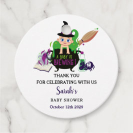 Een Baby breekt halloween heks Baby shower Bedankjes Labels