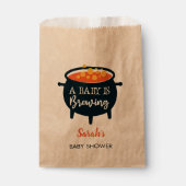 Een Baby breekt halloween heks Baby shower Bedankzakje (Voorkant)