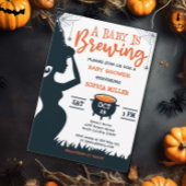 Een Baby breekt halloween heks Baby shower Kaart