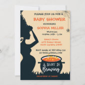 Een Baby breekt halloween heks Baby shower Kaart (Voorkant)