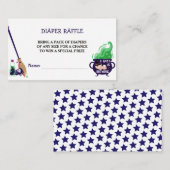 Een Baby breekt heks Baby shower luidere Raffle Informatiekaartje (Voorkant / Achterkant)