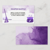 Een Baby breekt heks Baby shower luidere Raffle Informatiekaartje (Voorkant / Achterkant)