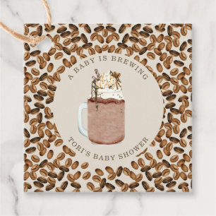 Een Baby breekt het Baby shower van de koffie-koff Bedankjes Labels