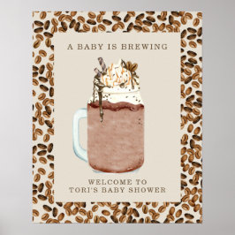 Een Baby breekt het Baby shower van de Koffie van Poster