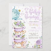 Een Baby breekt het Baby shower van de Partij van  Kaart (Voorkant)