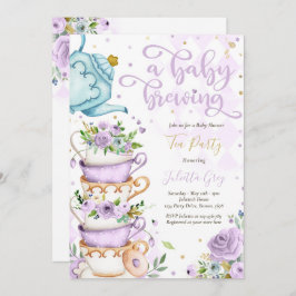 Een Baby breekt het Baby shower van de Partij van  Kaart