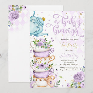 Een Baby breekt het Baby shower van de Partij van  Kaart