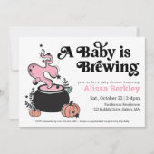 Een Baby breekt het Baby shower van Halloween uit Kaart (Voorkant)