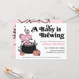 Een Baby breekt het Baby shower van Halloween uit Kaart