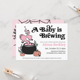 Een Baby breekt het Baby shower van Halloween uit Kaart