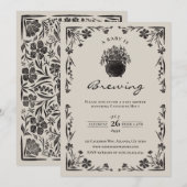 Een Baby breekt het Baby shower van Halloween uit Kaart (Voorkant / Achterkant)