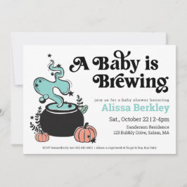 Een Baby breekt het Baby shower van Halloween uit Kaart