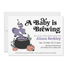 Een Baby breekt het Baby shower van Halloween uit