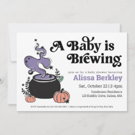 Een Baby breekt het Baby shower van Halloween uit Kaart