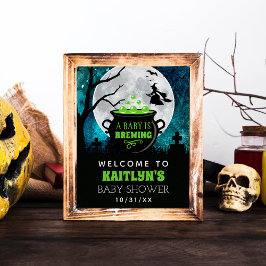 Een Baby breekt het Baby shower welkom van Hallowe Poster