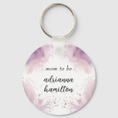 Een Baby breekt het Baby shower welkom van Hallowe Sleutelhanger (Achterkant)