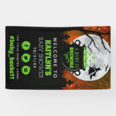 Een Baby breekt het Baby shower welkom van Hallowe Spandoek (Horizontaal)