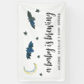 Een Baby breekt het Baby shower welkom van Hallowe Spandoek (Verticaal)