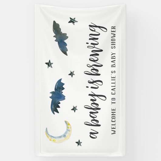 Een Baby breekt het Baby shower welkom van Hallowe Spandoek (Verticaal)