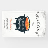 Een Baby breekt het Baby shower welkom van Hallowe Spandoek (Horizontaal)