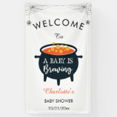 Een Baby breekt het Baby shower welkom van Hallowe Spandoek (Verticaal)