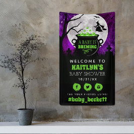 Een Baby breekt het Baby shower welkom van Hallowe Spandoek