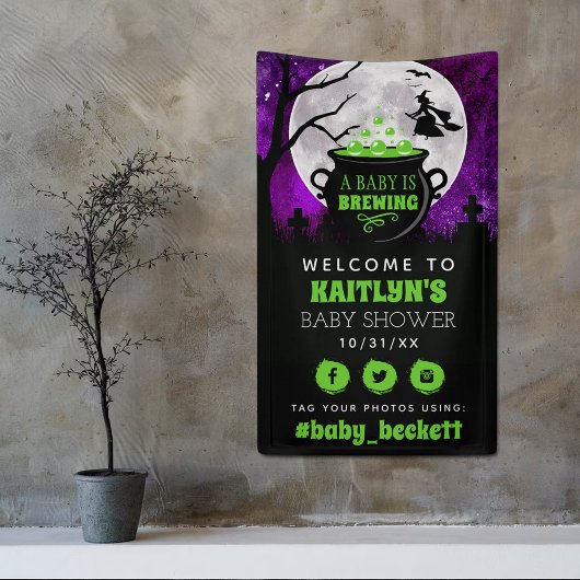 Een Baby breekt het Baby shower welkom van Hallowe Spandoek