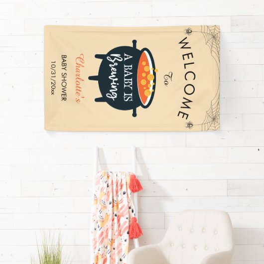 Een Baby breekt het Baby shower welkom van Hallowe Spandoek (Insitu)