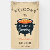 Een Baby breekt het Baby shower welkom van Hallowe Spandoek (Verticaal)