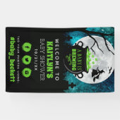 Een Baby breekt het Baby shower welkom van Hallowe Spandoek (Horizontaal)