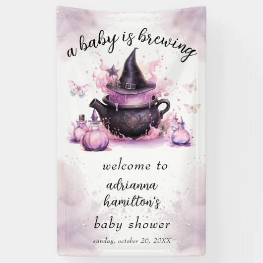 Een Baby breekt het Baby shower welkom van Hallowe Spandoek (Verticaal)